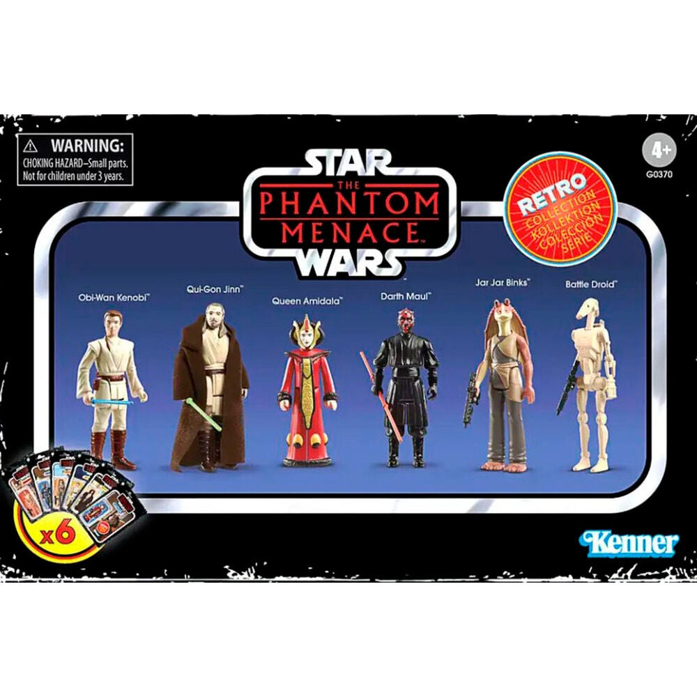 Star Wars Phantom Menace Actionfigurer 9,5 cm Set