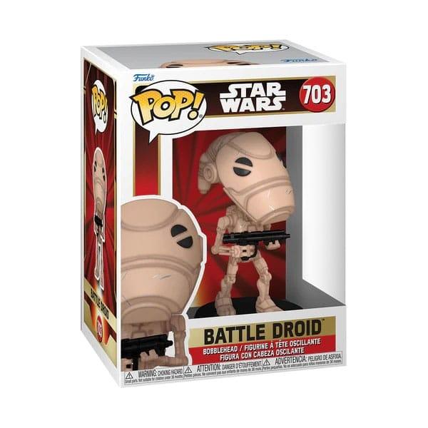 Star Wars The Phantom Menace Anniversary POP! Vinylfigur Battle Droid 9 cm