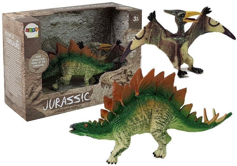 Stegosaurus &amp; Pteranodon figurer - perfekt til dino elskere!