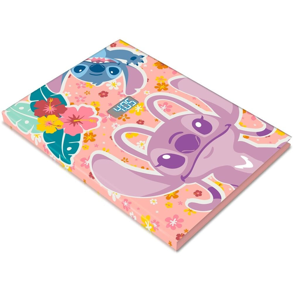 Stitch Notebook med digital klocka, perfekt för skola och arbete