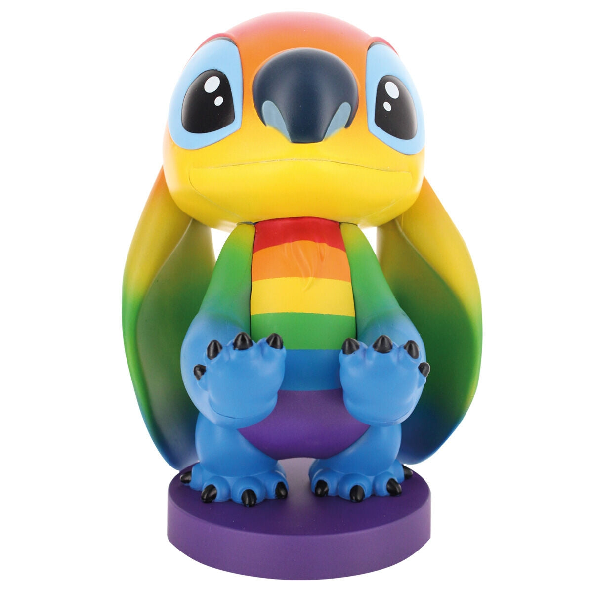 Stitch Rainbow Figur Klämfäste, 20 cm Cable Guy