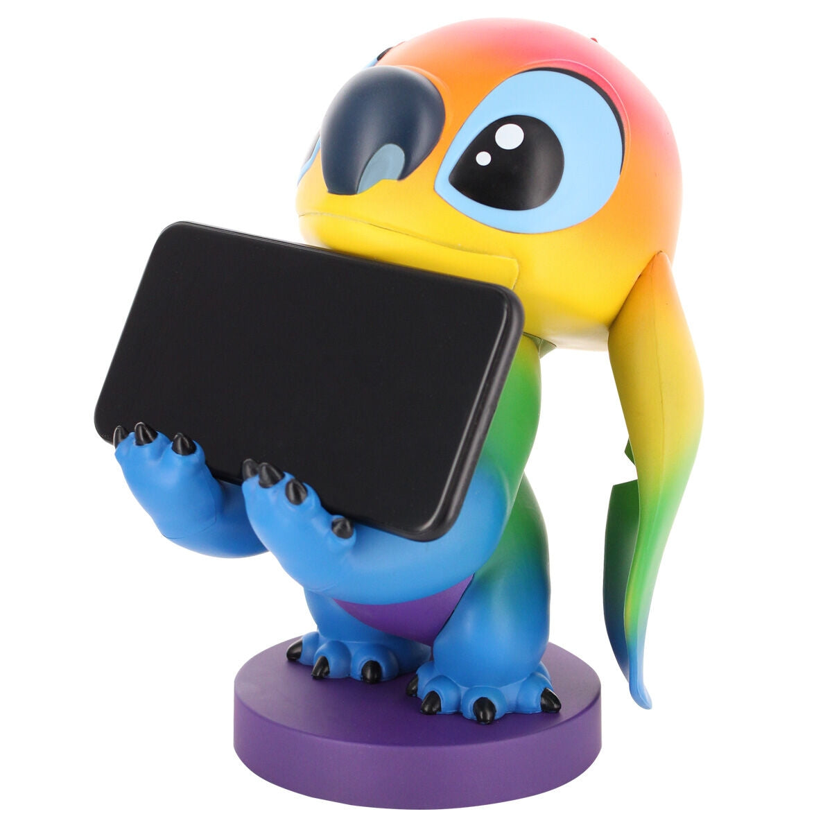 Stitch Rainbow Figur Klämfäste, 20 cm Cable Guy