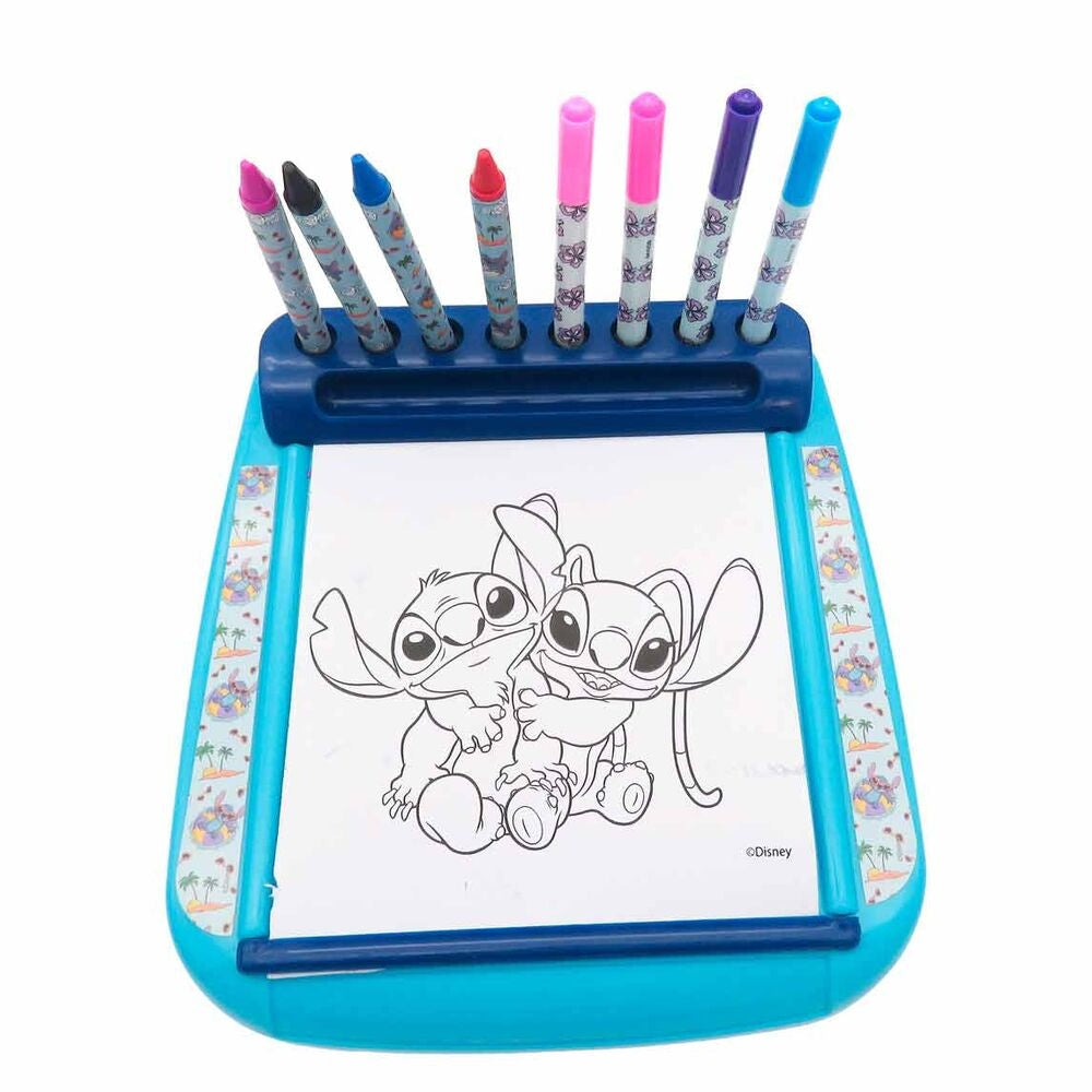 Stitch Roll & Go Coloring Station med bärbar design, enkel rengöring