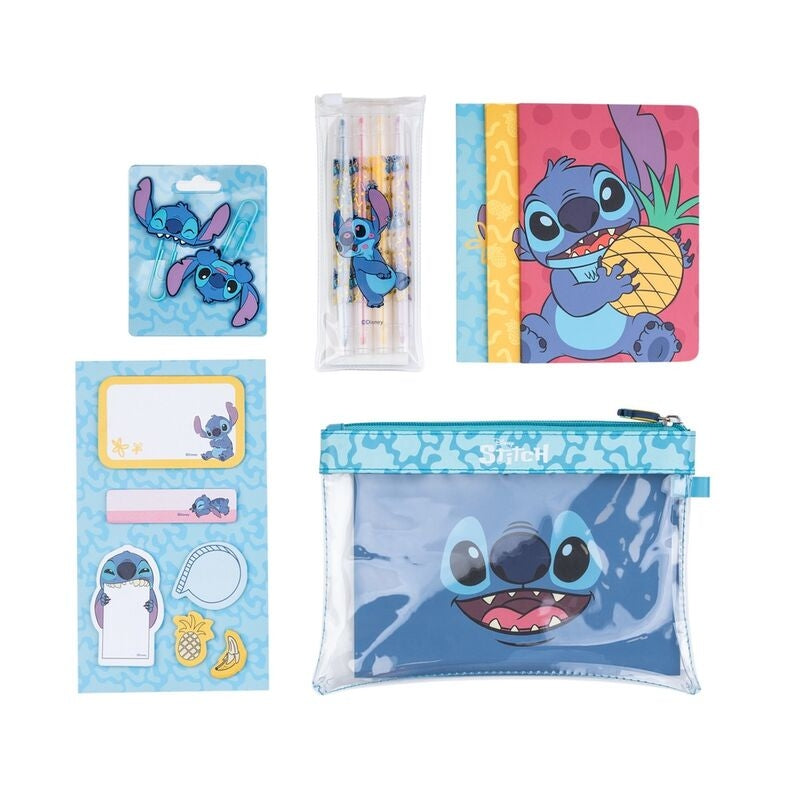 Stitch Stationery Kit med anteckningsböcker, pennor och klistermärken