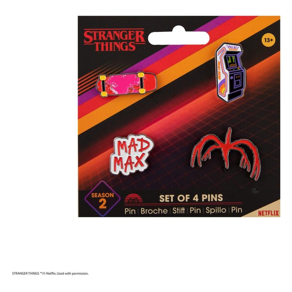 Stranger Things Pins 4-pack Säsong 2