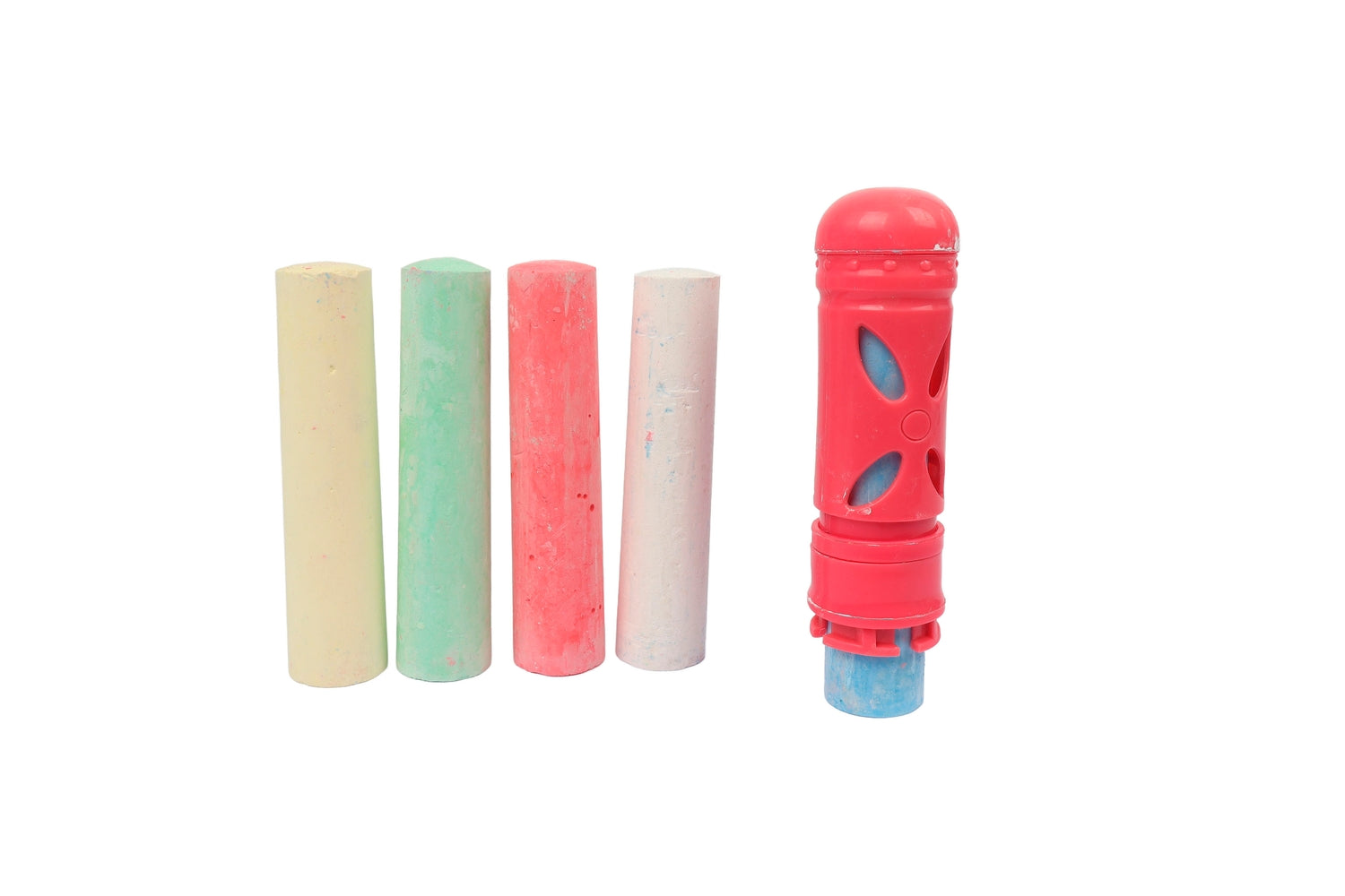 Street Chalk Set med hållare, 18 delar för barn