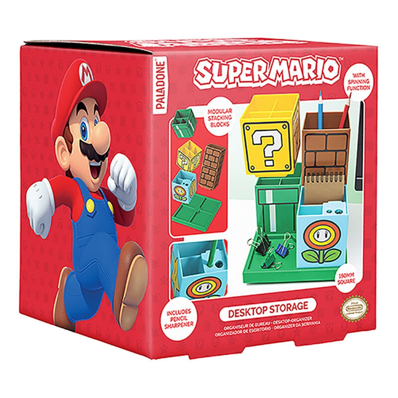 Super Mario Bros Skrivbordsorganisator, 15 cm Storlek