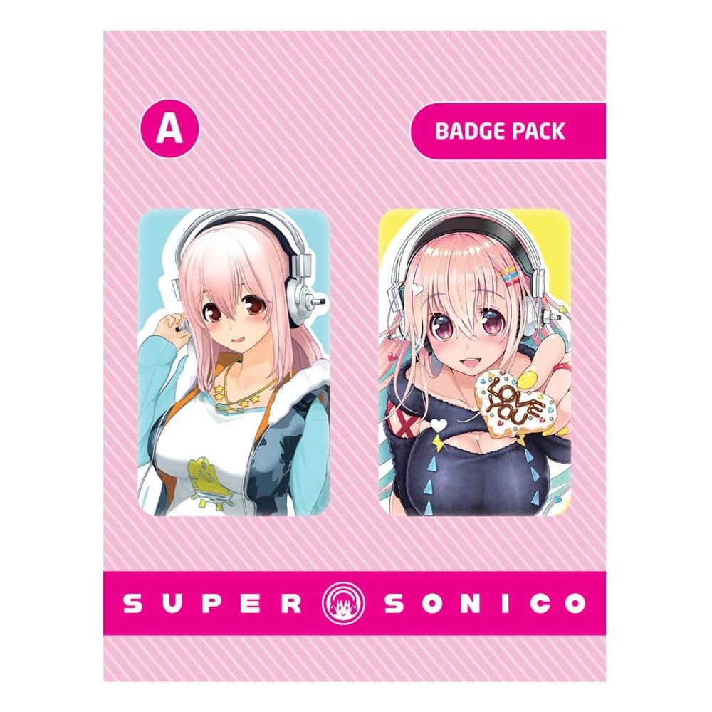 Super Sonico Pin Badges 2-pak sæt A