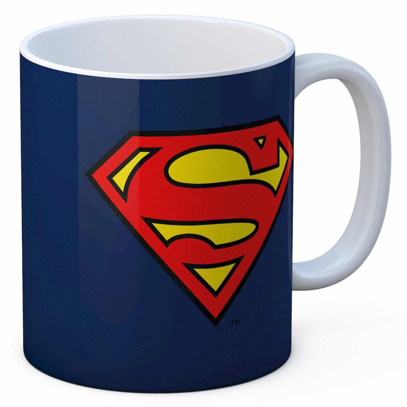 Superman Logo kaffemugg, keramik, 11 oz kapacitet