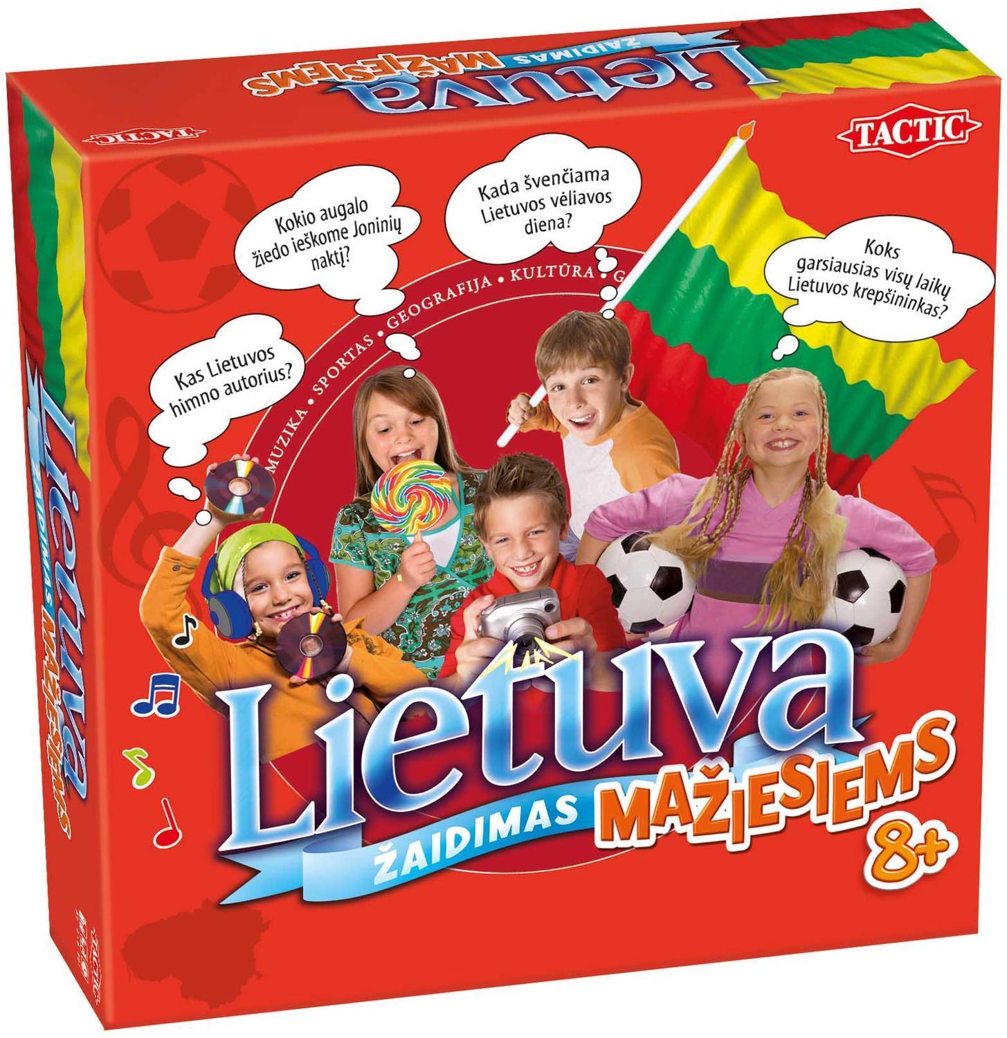 Tactic Board Game Litauen Trivia Junior (på litauiska språk.)