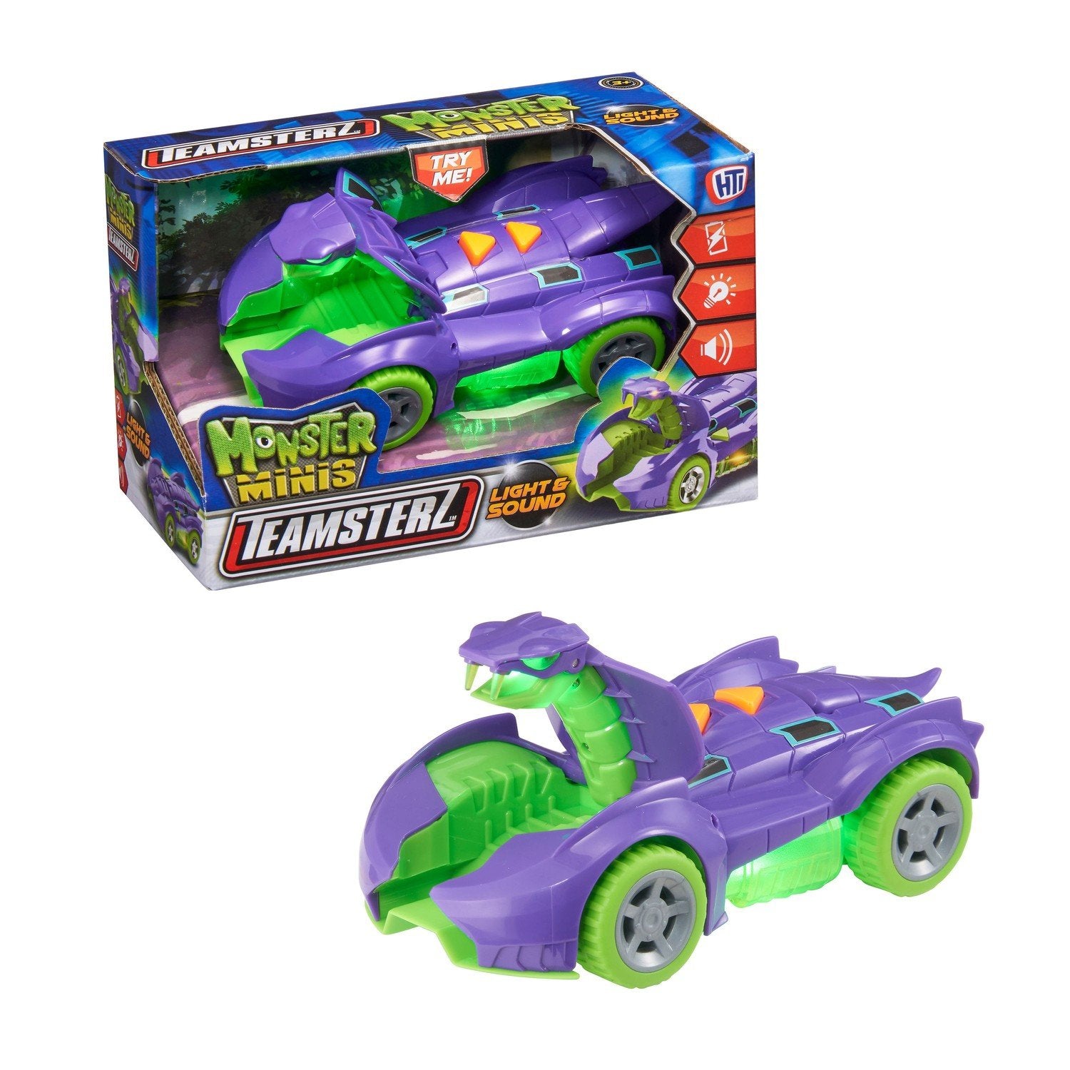 Teamsterz Mighty Machine Cobra Car Med Lys Og Lyder, 12,5 Cm