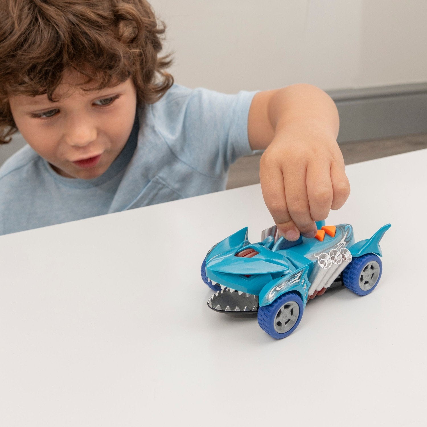 Teamsterz Mighty Machine Shark Car Med Lys Og Lyder, 12,5 Cm