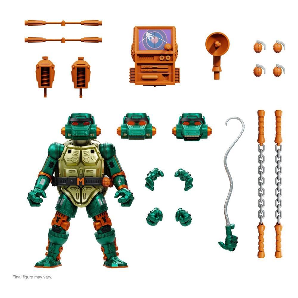 Teenage Mutant Ninja Turtles Ultimates Action Figur Warrior Metalhead Michelangelo 18 cm