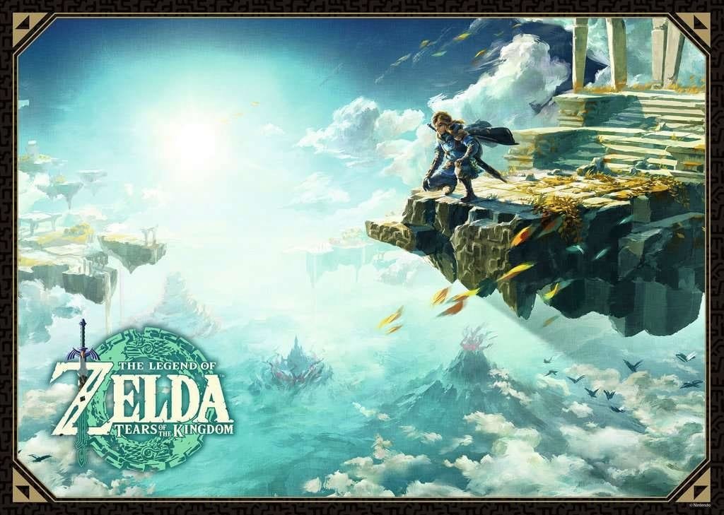 The Legend of Zelda: Tears of the Kingdom Jigsaw Puzzle Cover Art (1000 bitar)