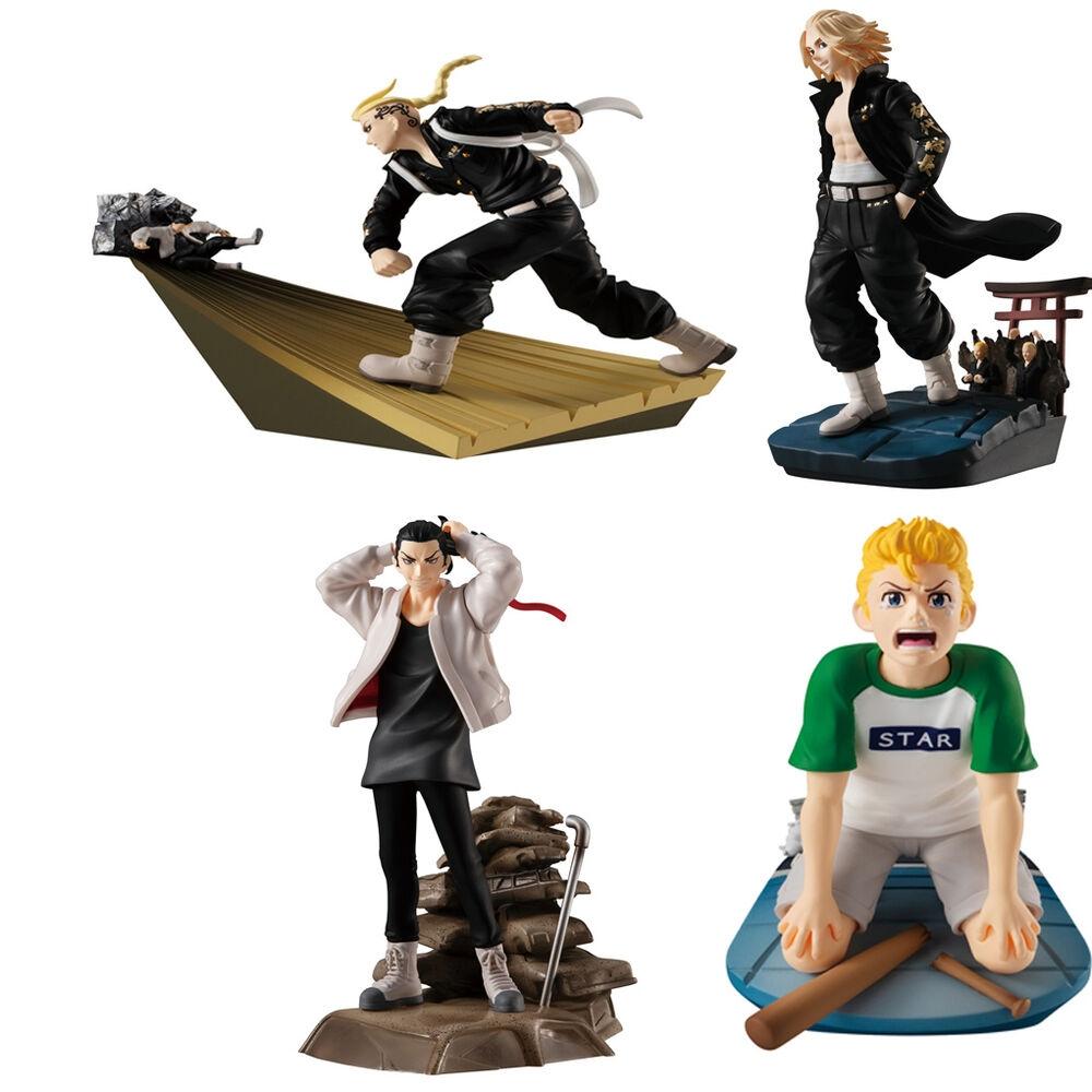 Toman Heroic Scenes Tokyo Revengers Series Petitrama pack 4 figurer 8cm