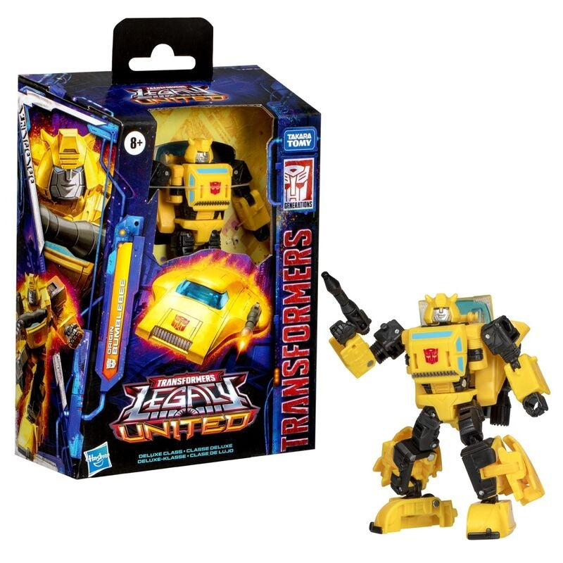 Transformers Legacy Blumblebee Deluxe figur, 14 cm lång