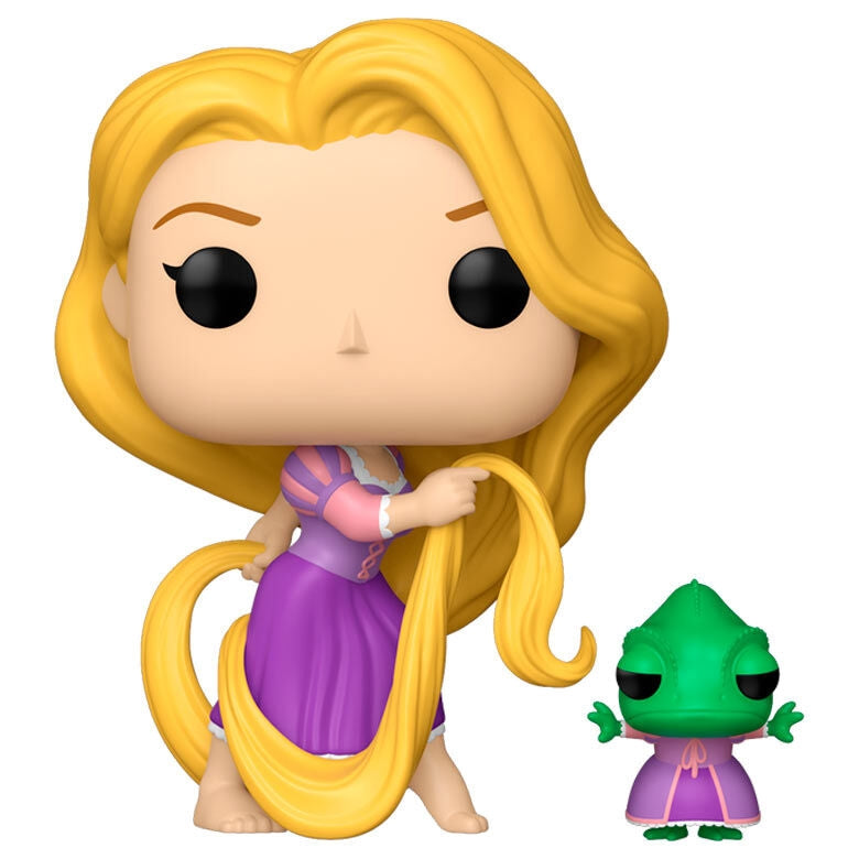 Trasslig Rapunzel-docka med Pascal-figur, 12-tums storlek
