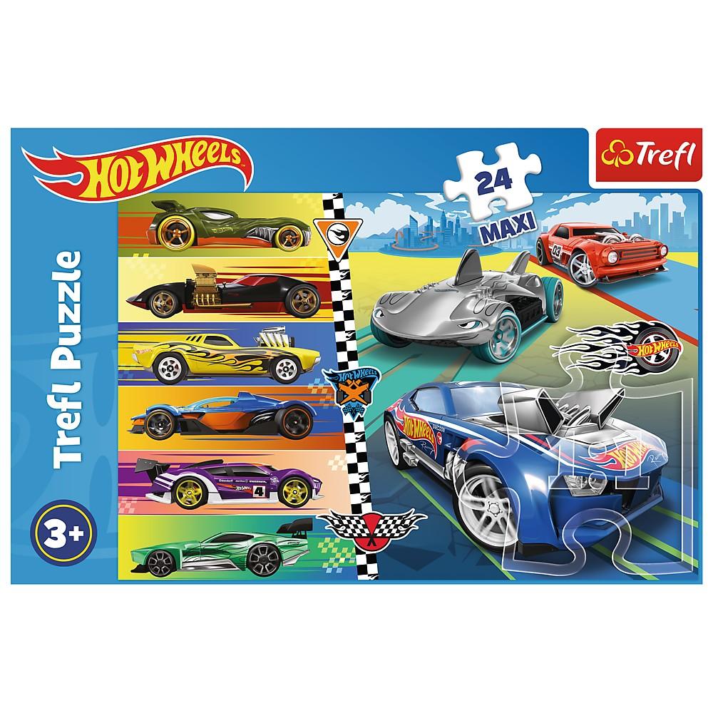 Trefl Hot Wheels Maxi Puslespil, 24 stk