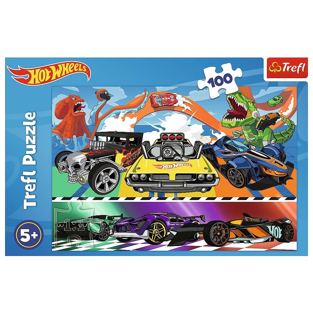 Trefl Hot Wheels Puslespil, 100 stk