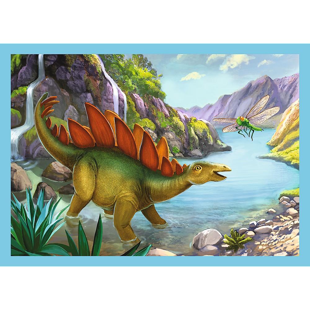 Trefl Puzzle Dinosaurs 4 i 1 sæt 12 15 20 24 stk.