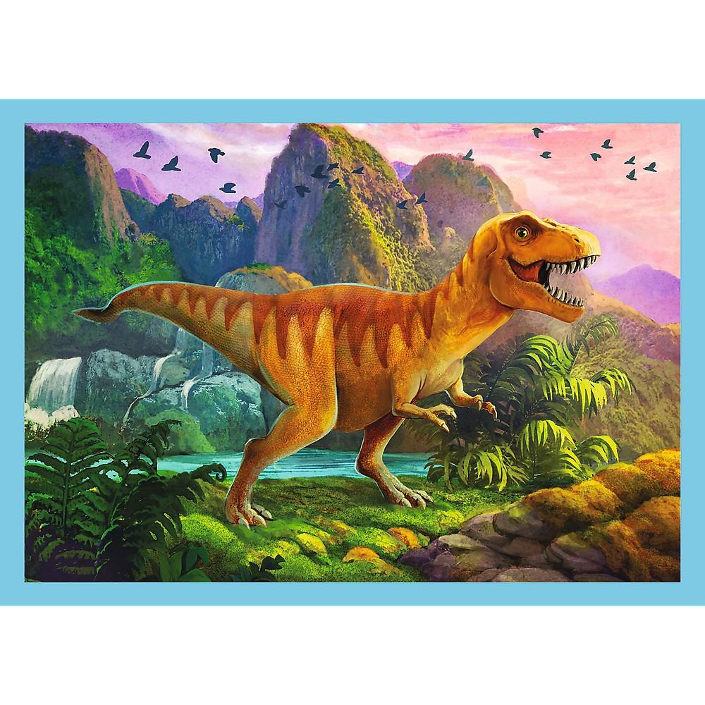 Trefl Puzzle Dinosaurs 4 i 1 sæt 12 15 20 24 stk.