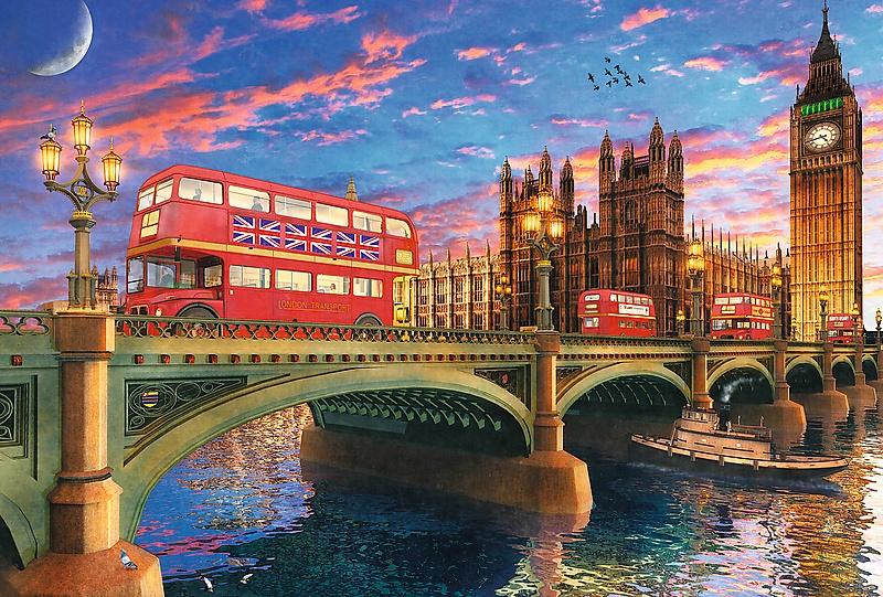 Trefl Wooden Puzzle Palace Of Westminster Big Ben London 500+1 st