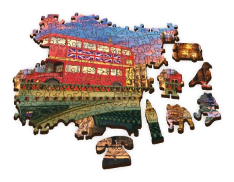 Trefl Wooden Puzzle Palace Of Westminster Big Ben London 500+1 stk