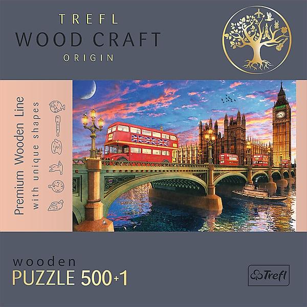 Trefl Wooden Puzzle Palace Of Westminster Big Ben London 500+1 stk