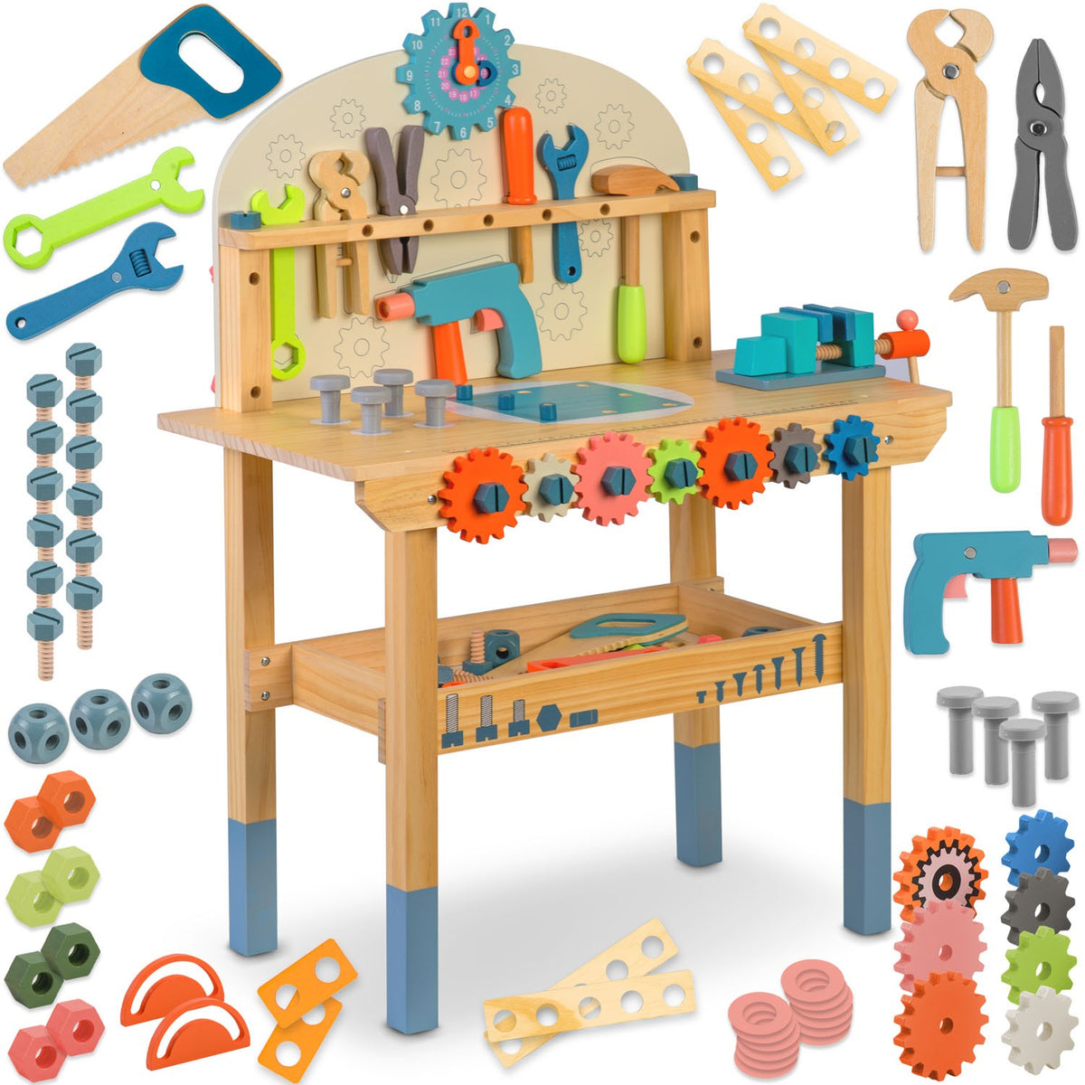 Träverkstad med verktyg RK-876 Ricokids