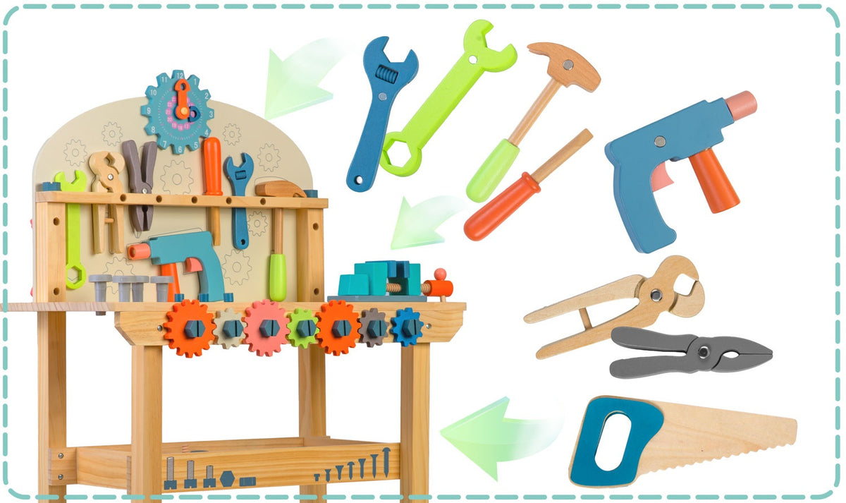 Träverkstad med verktyg RK-876 Ricokids