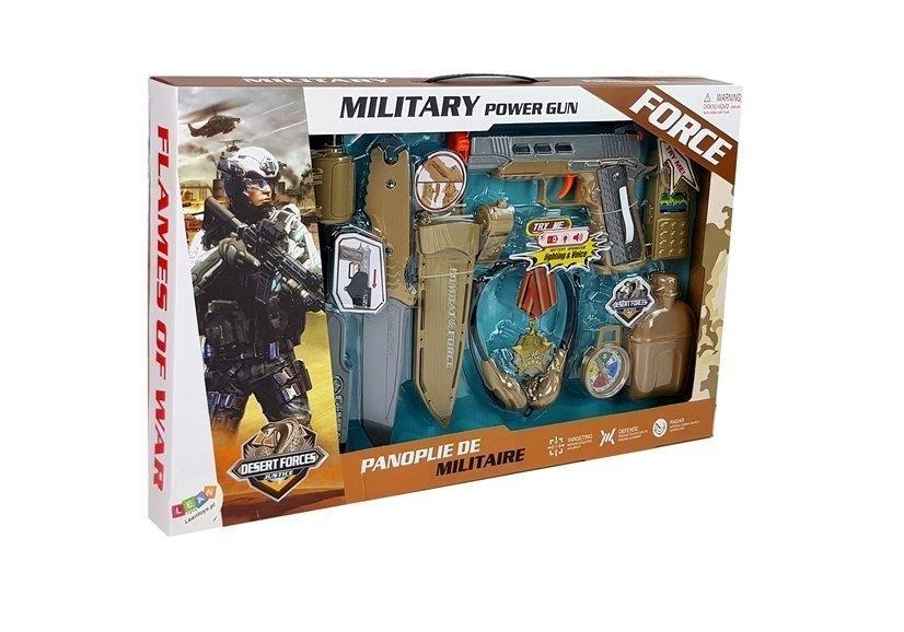 Ultimate Army Kit: pistol, kniv, kikkert, radio og meget mere!