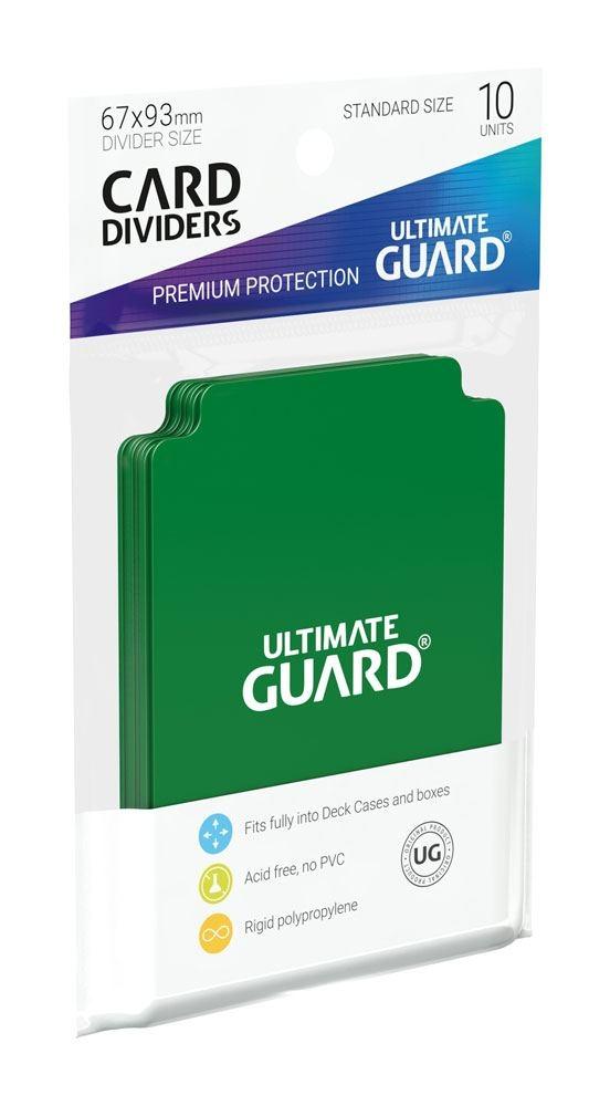 Ultimate Guard Card Dividers Standardstorlek Grön (10)