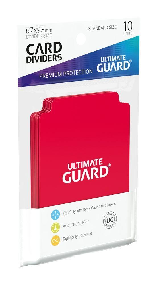 Ultimate Guard Card Dividers Standardstørrelse Rød (10)