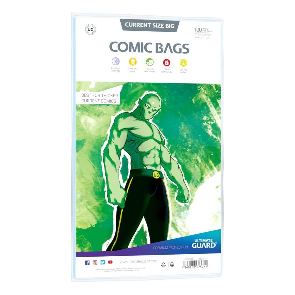 Ultimate Guard Comic Bags BIG Nuvarande storlek (100)