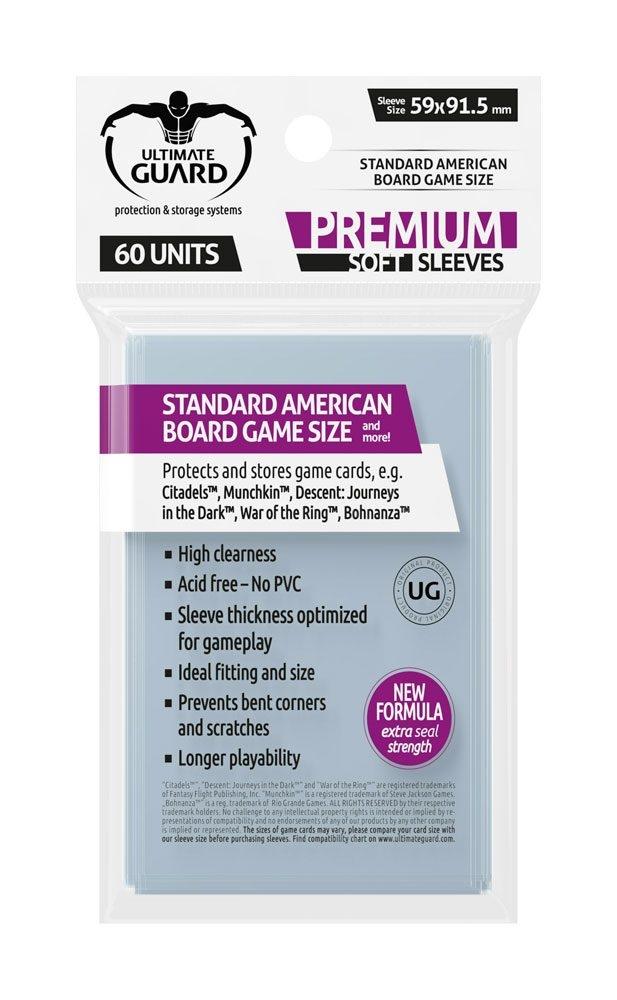 Ultimate Guard Premium bløde ærmer til brætspilskort Standard American (60)