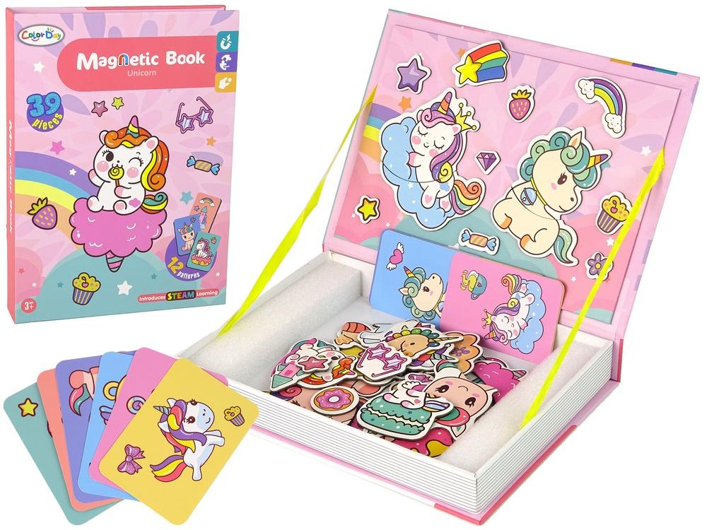 Unicorn Magnetic Puzzle Book: Kreativ og kognitiv sjov