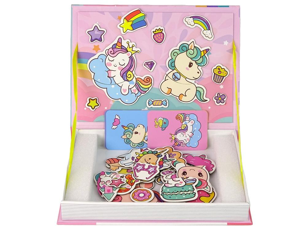 Unicorn Magnetic Puzzle Book: Kreativ og kognitiv sjov