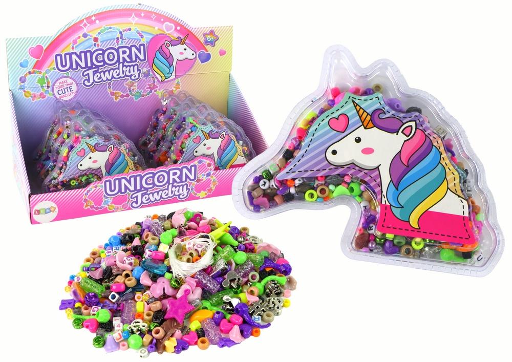 Unicorn armbånd sæt: perler, vedhæng og personlige smykker