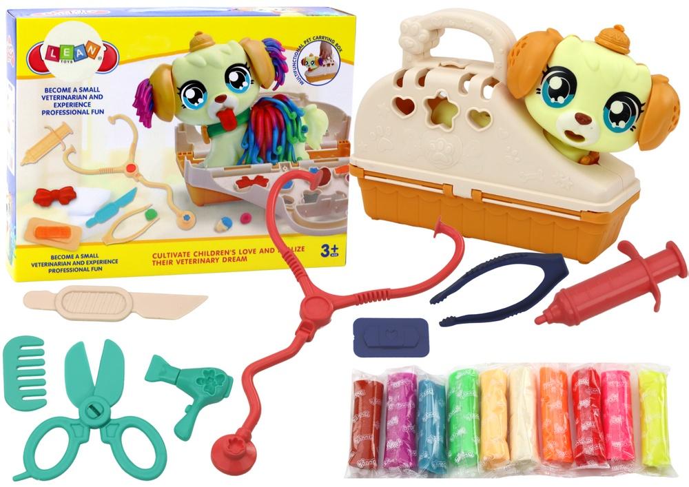 Veterinär Play-Doh Set: Hundbärare & Veterinärverktyg Kul