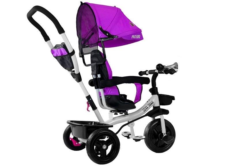 Violet trehjulet cykel PRO300: UV-tag, justerbar, opbevaringskurve