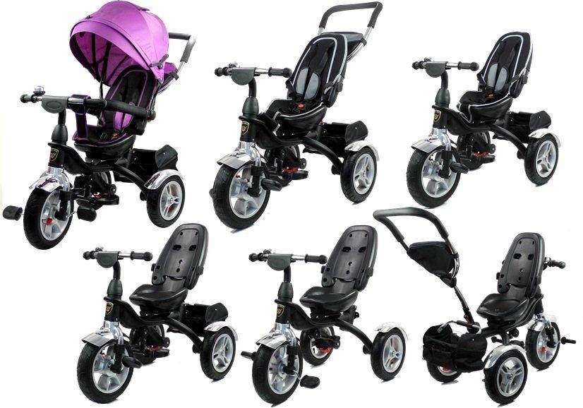 Violet Tricycle PRO500: Justerbar, sikker og UV-beskyttet tur