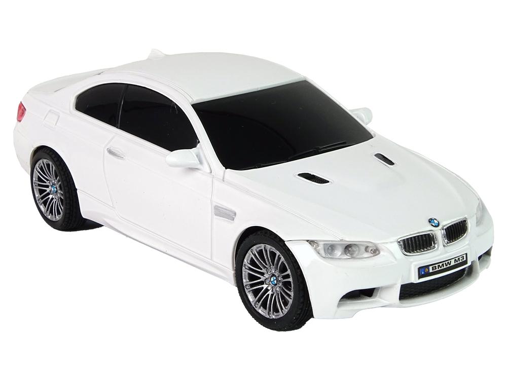 Vit BMW M3 R/C bil: Realistiska ljus och dynamisk kontroll