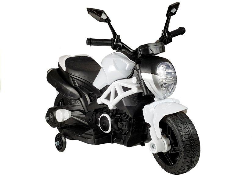 Hvid GTM1188 Batterimotorcykel: Realistisk design, LED-lys