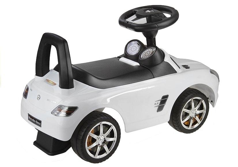 Hvid Mercedes-Benz SLS AMG Ride-On: Sikker, stilfuld sjov!