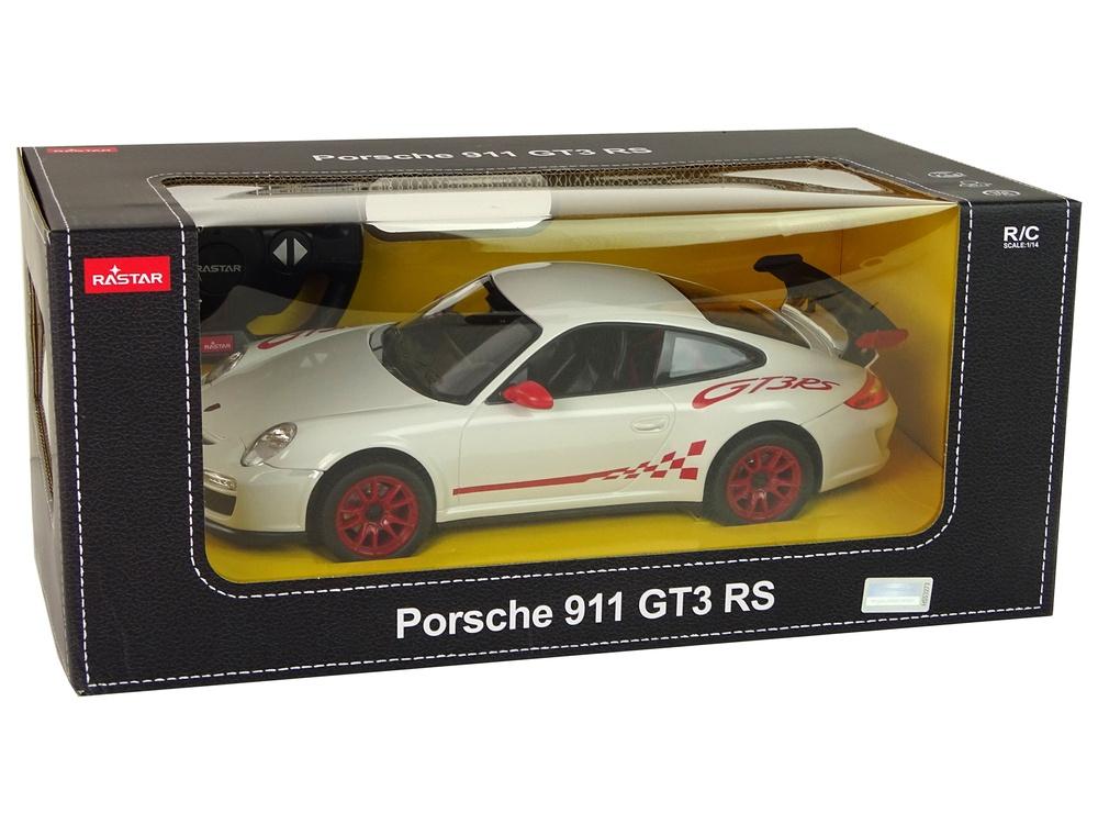 Vit Porsche 911 GT3 RS R/C-bil: Realistiskt, hållbart roligt