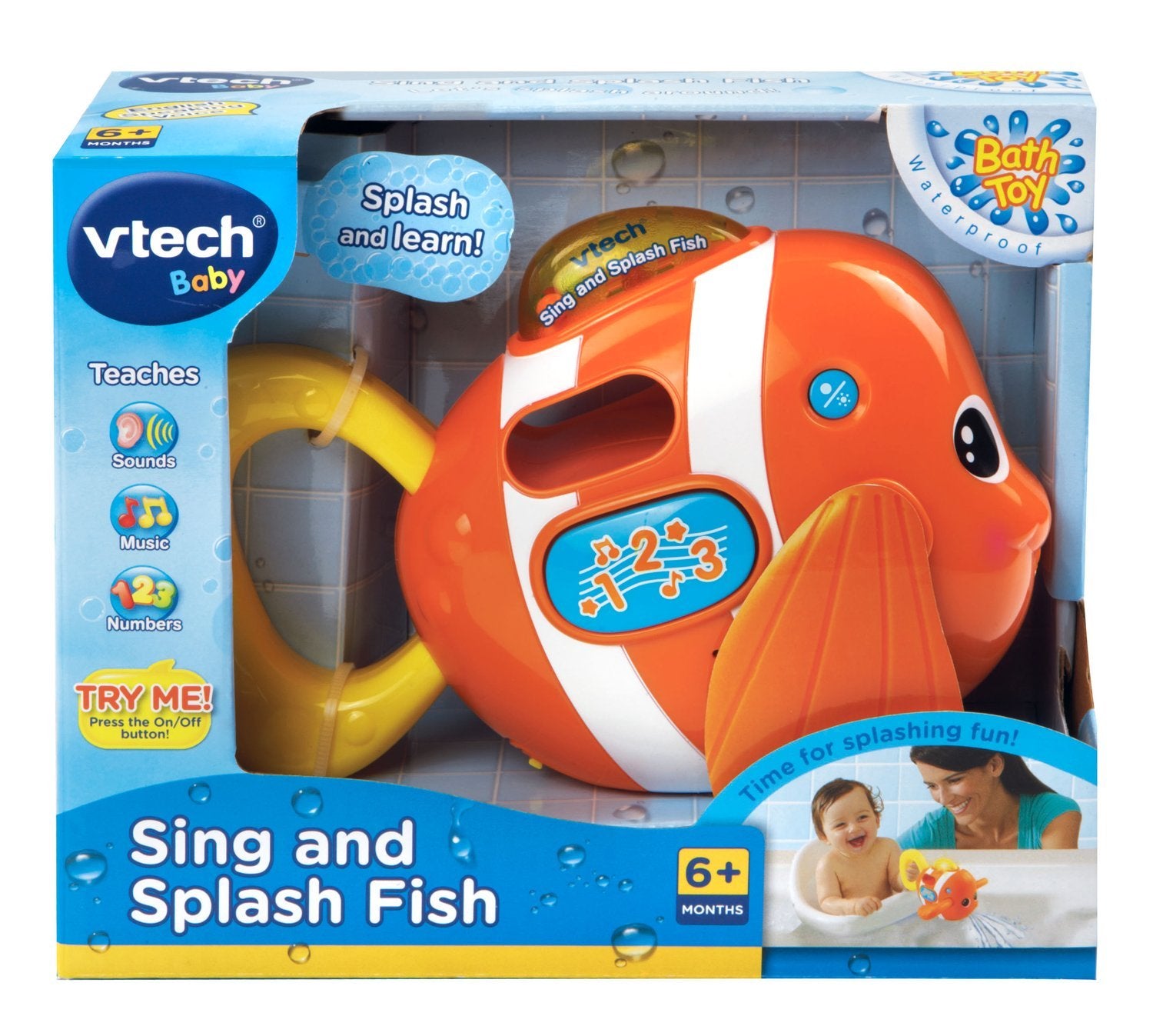 Vtech Bath Toy Sing And Splash Fish (på engelska)