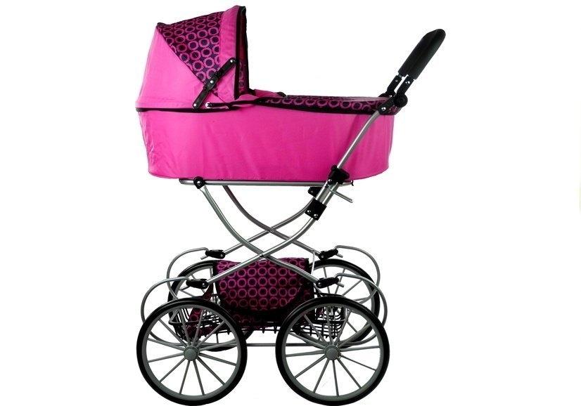 XL Pink Retro Dolls Buggy Alice: Justerbar, stilfuld og sjov!