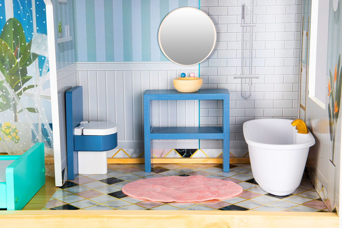 XXL dockskåp Maya Residence 28 stycken ECOTOYS