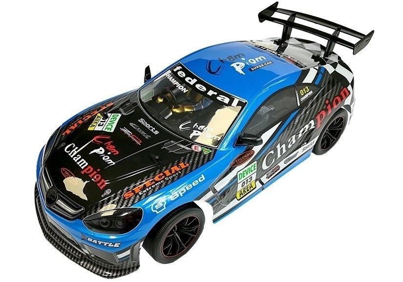 Zdalnie Sterowane Sportowe Auto 2.4GHz Niebieskie 1:10